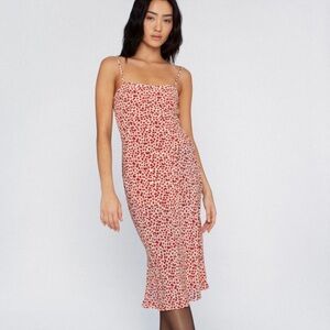 Realisation Par Red and White Amelia Dress